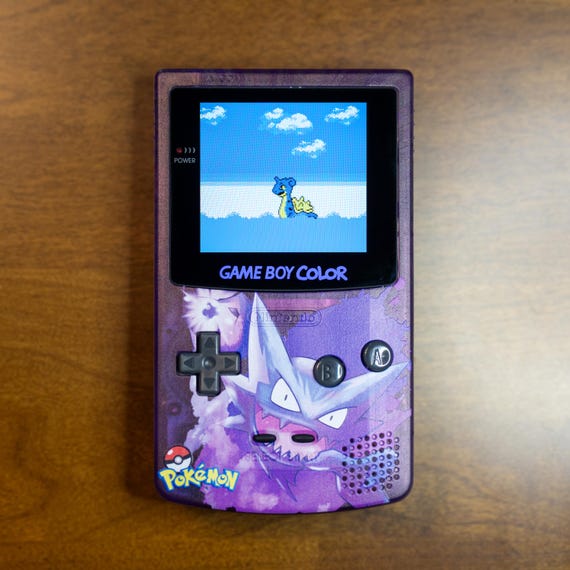 Haunter Gameboy Color Pokemon purple new screen ips lcd