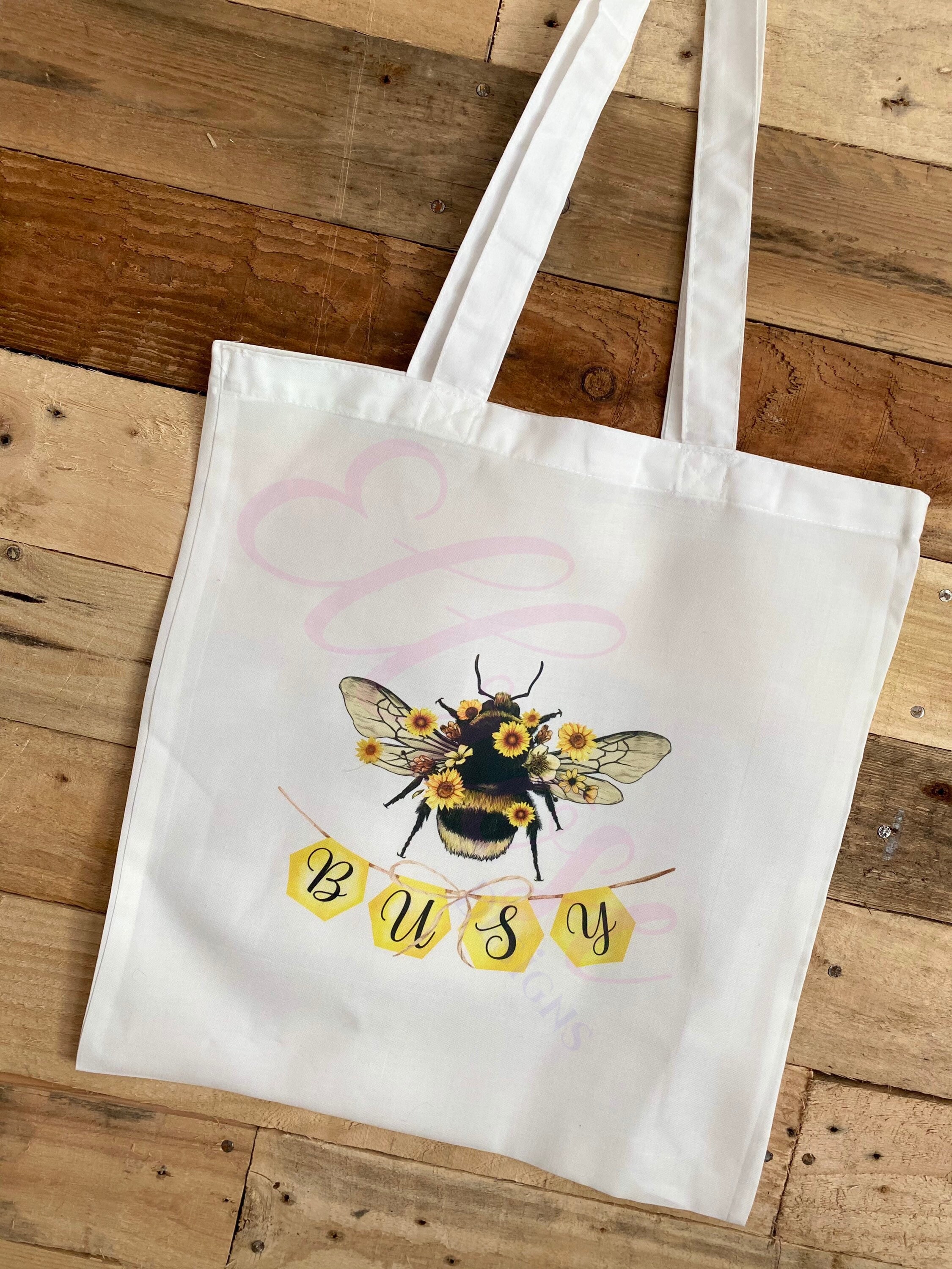 Bumble bee bag tote shopping bag busy bee ladies gift | Etsy