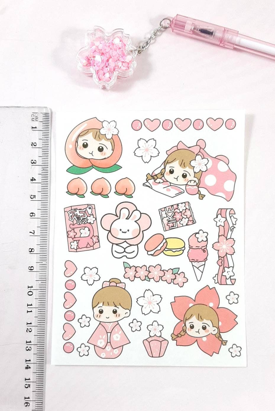 100pcs Kawaii Sakura Washi Paper Sticker Box – The Pink Room Co.