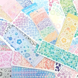 Kpop Polco Deco Sticker Grab Bag, Polco Sticker Bundle, Kpop Stickers, Polaroid and Toploader Deco, Journal & Scrapbook Confetti Stickers