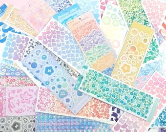 Kpop Polco Deco Sticker Grab Bag, Polco Sticker Bundle, Kpop Stickers, Polaroid and Toploader Deco, Journal & Scrapbook Confetti Stickers