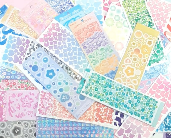 Kpop Polco Deco Sticker Grab Bag, Polco Sticker Bundle, Kpop Stickers,  Polaroid and Toploader Deco, Journal Scrapbook Confetti Stickers