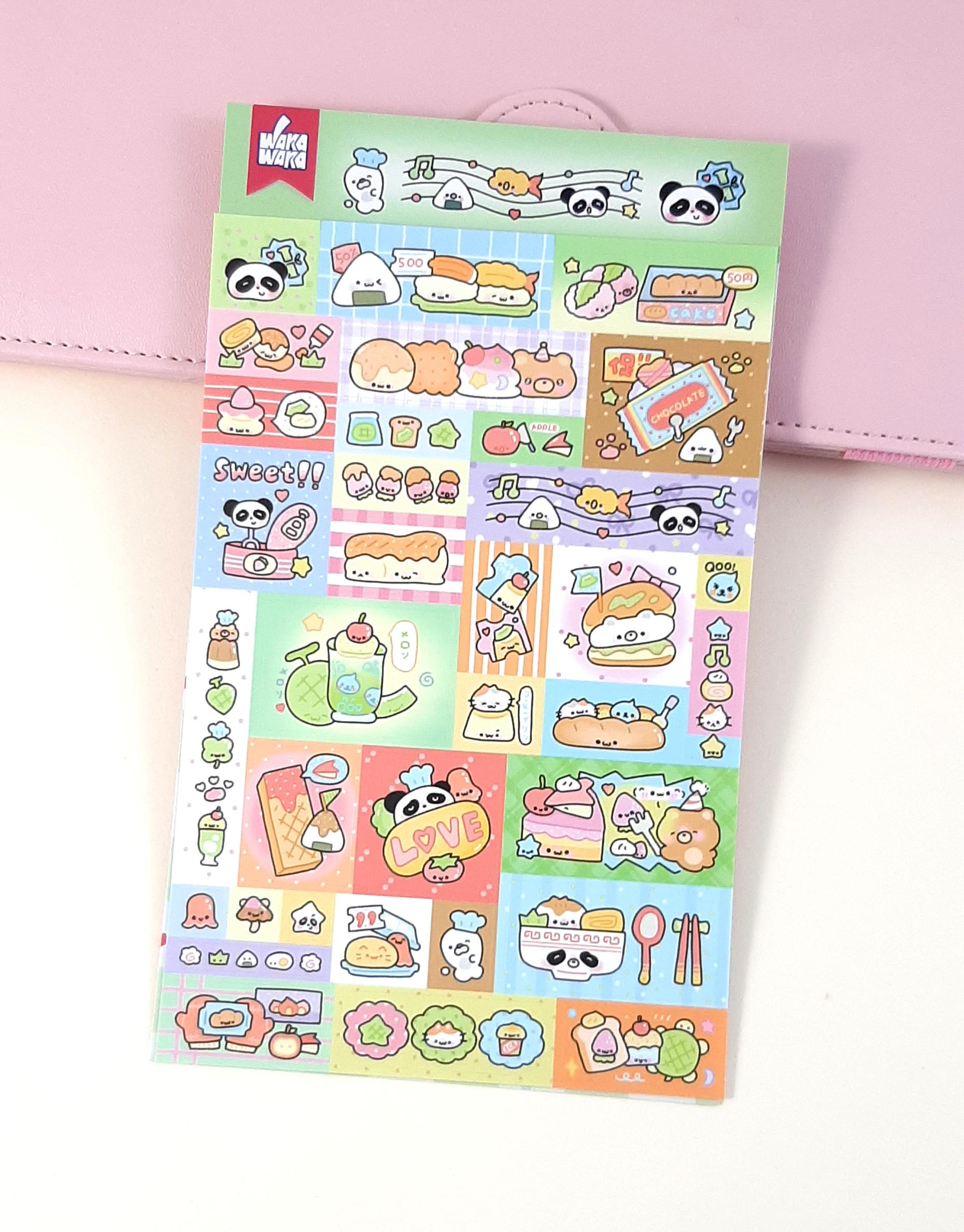 Kawaii Animal Stickers, Korean Sticker Sheet for Journals, Planners ...