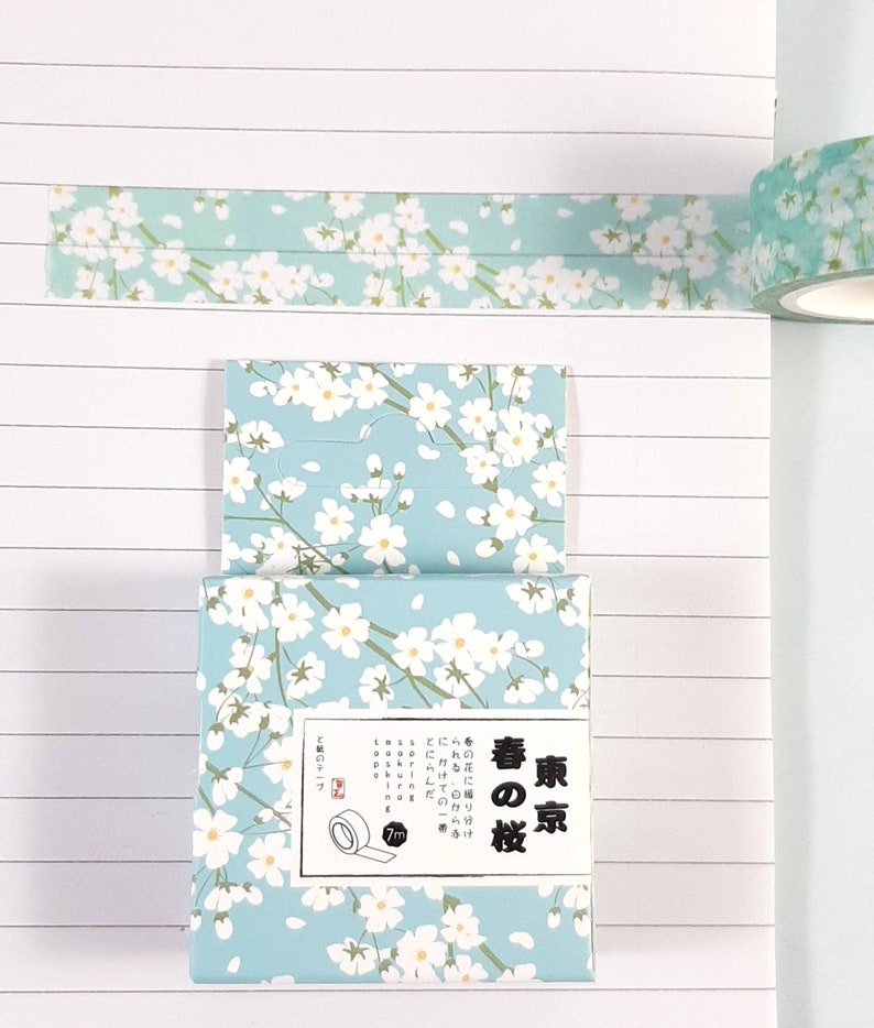 Bullet Journal Blossom Washi Tape White Cherry Blossom Washi Tape
