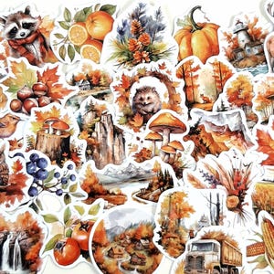 Herbst Aufkleber, Herbst Journal Aufkleber, Herbst Scrapbook Aufkleber, Laptop Dekoration, gemischte Aufkleber