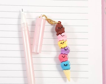 Kawaii Ice Cream Spiral Organizer + Accessories - Kawaii Pen Shop