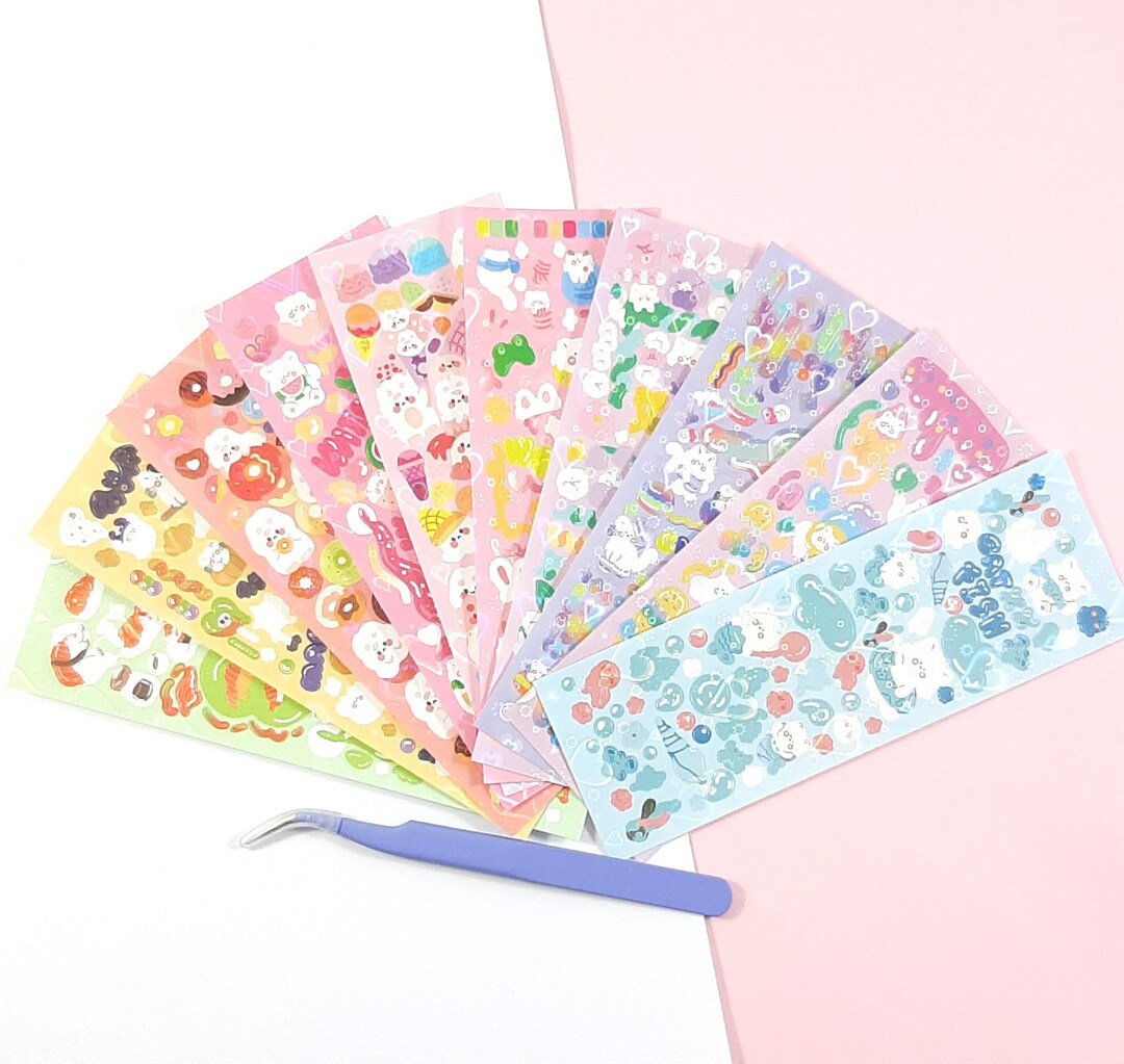 10 Pcs Kawaii Kpop Polco Deco Sticker Sheet Pack Kawaii - Etsy