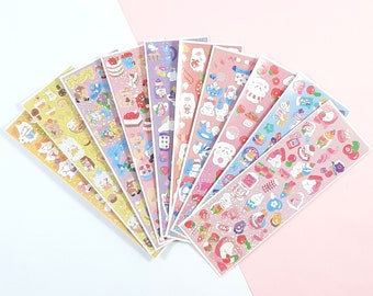 Kawaii Animal Stickers, Kpop Polco Deco Stickers, Cute Mini Stickers, Kawaii Stickers, Photocard Deco, Cute Journal Stickers, 10 pcs
