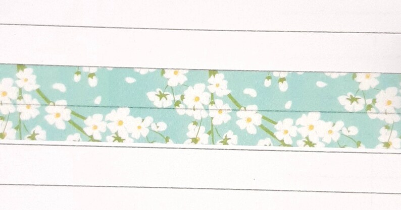 Bullet Journal Blossom Washi Tape White Cherry Blossom Washi Tape