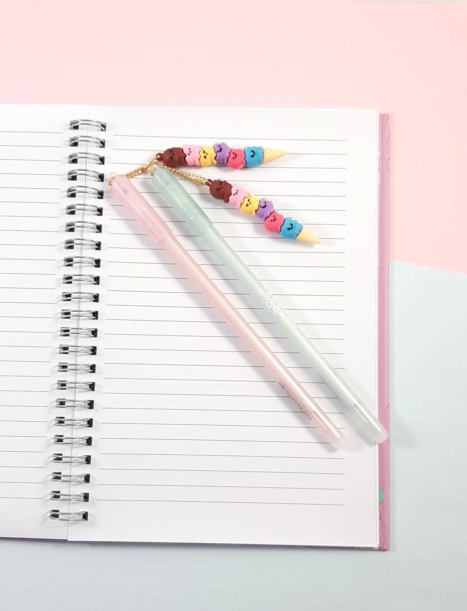 School Supplies, Ice Cream Pens, Erasable Pen, Cute Pens
