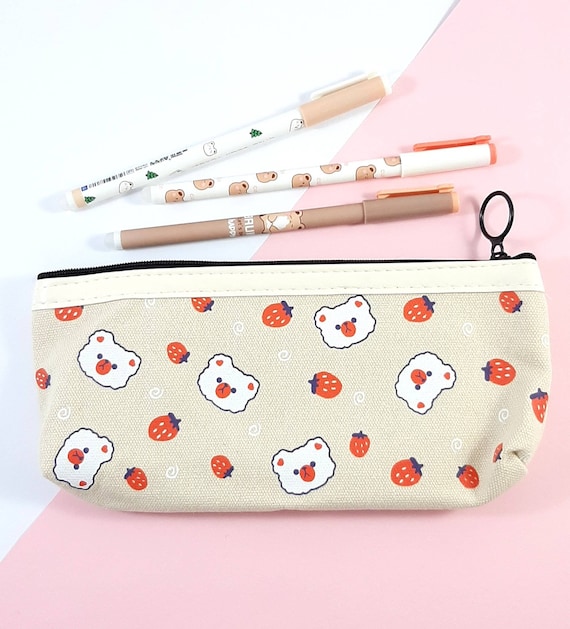 Cute Bear Pencil Case, Kawaii School Supplies, Cute Stationery Gift 