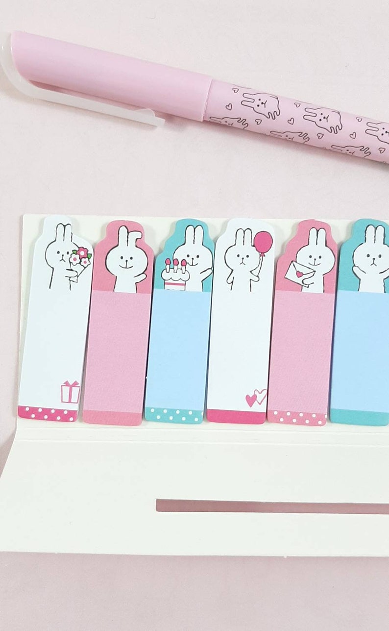 Cute Rabbit Page Markers Kawaii Sticky Notes