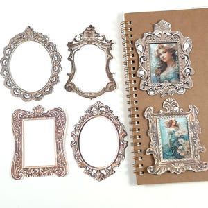 Cadres en papier, cadres de style vintage pour journal, cadres de scrapbooking, éphémères vintage pour scrapbooking et journaux indésirables, 10 pièces