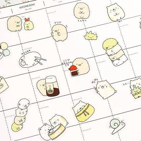 35 Cute Sumikko Gurashi Stickers, Journal Stickers, Kawaii Stickers [USA]