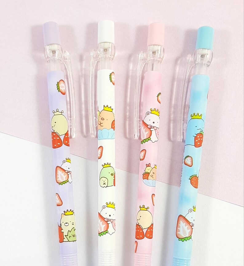 Kawaii Sumikko Gurashi Strawberry Mechanical Pencil Kawaii Etsy