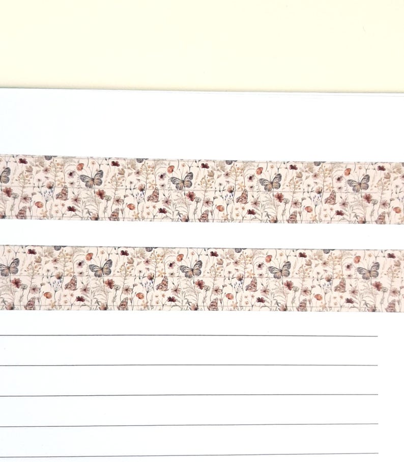 Vintage Floral Washi Tape Samples, Flower Washi Tape Samples, Floral