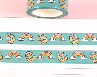 Easter Egg Washi Tape, Easter Washi Tape, Journal and Scrapbook Supplies, Decorative Tape, 10m