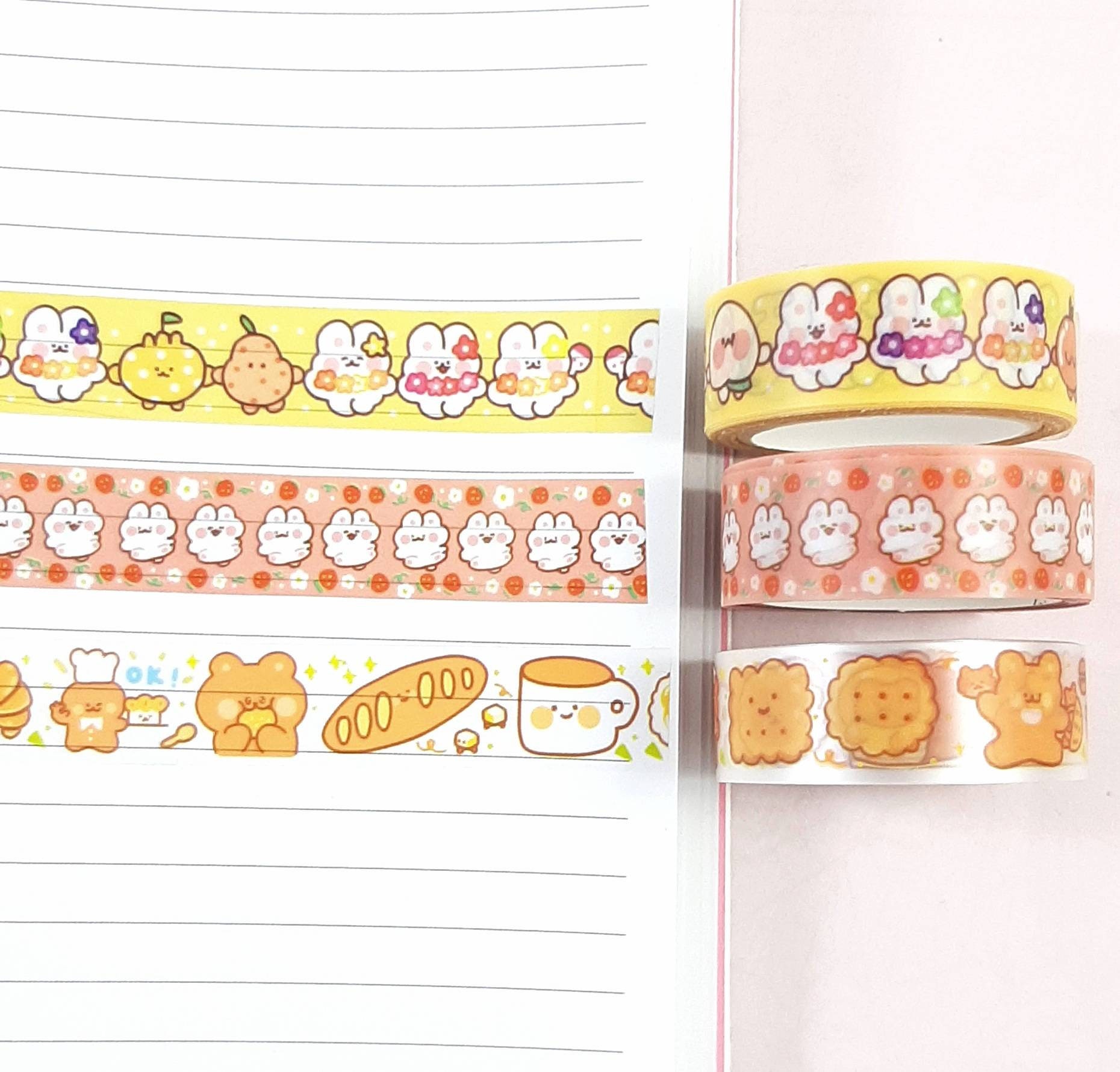 Rabbits Washi Tape Etsy UK