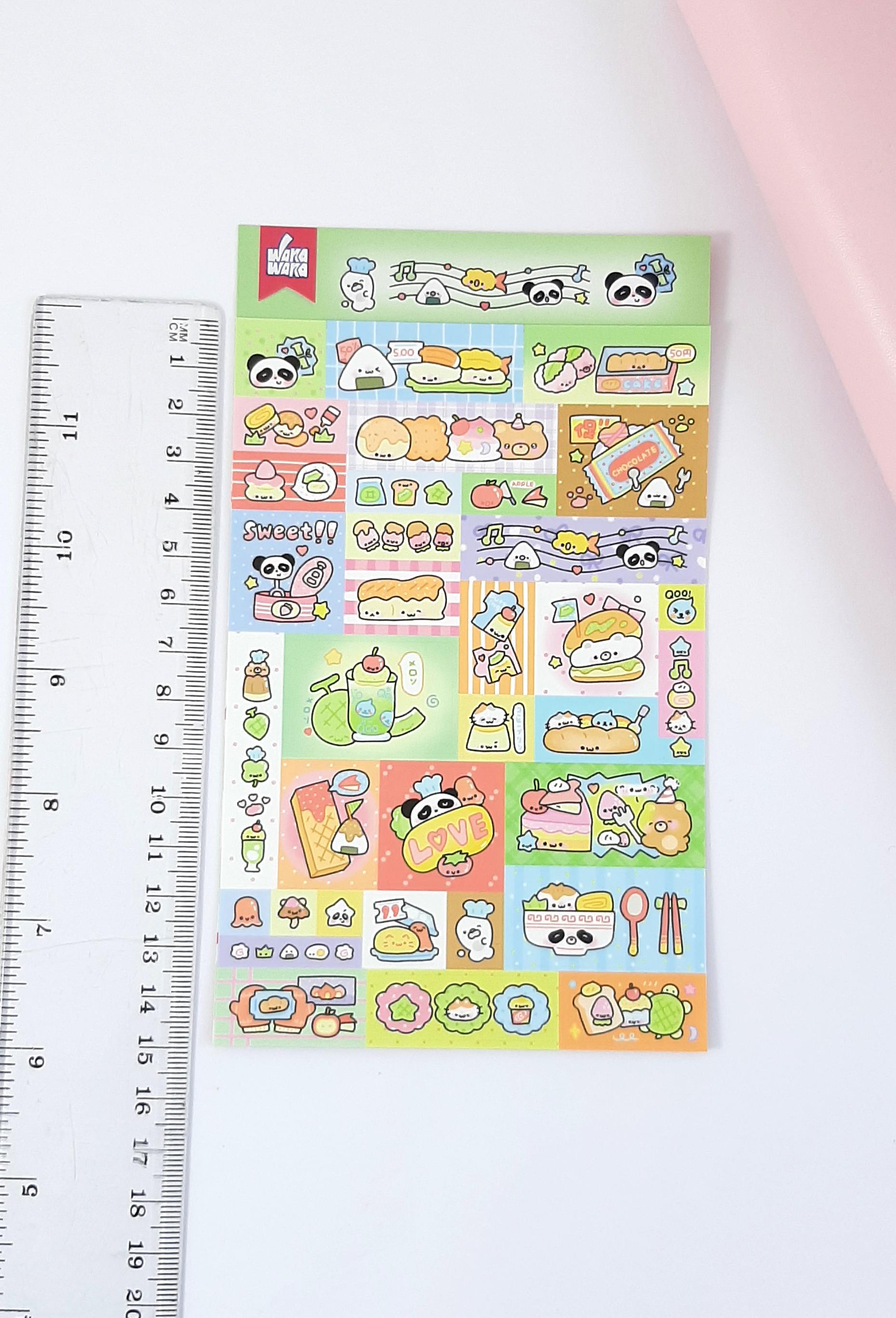 Kawaii Animal Stickers, Korean Sticker Sheet for Journals, Planners ...