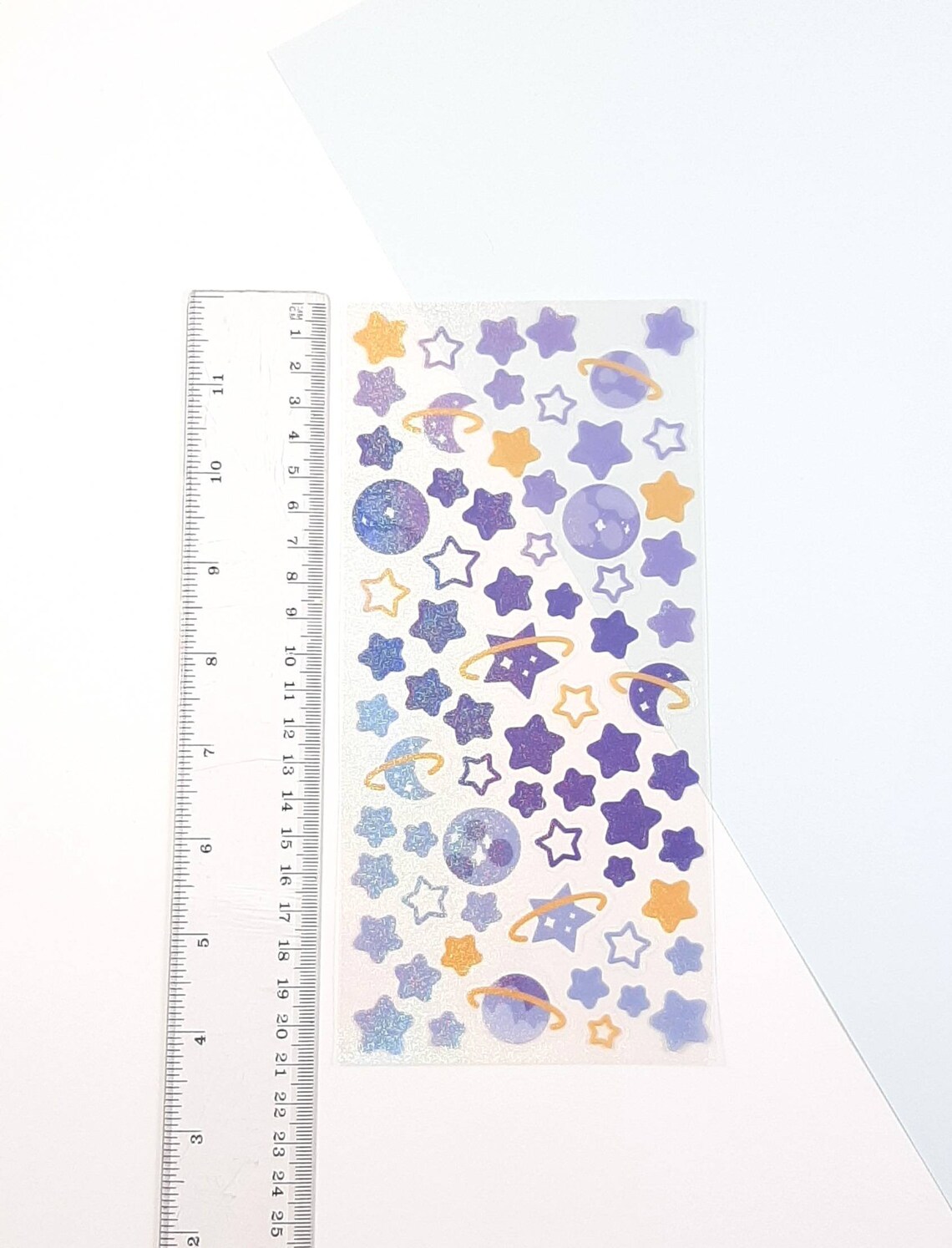 Glittery Star and Moon Stickers Space Stickers Planner and Etsy UK