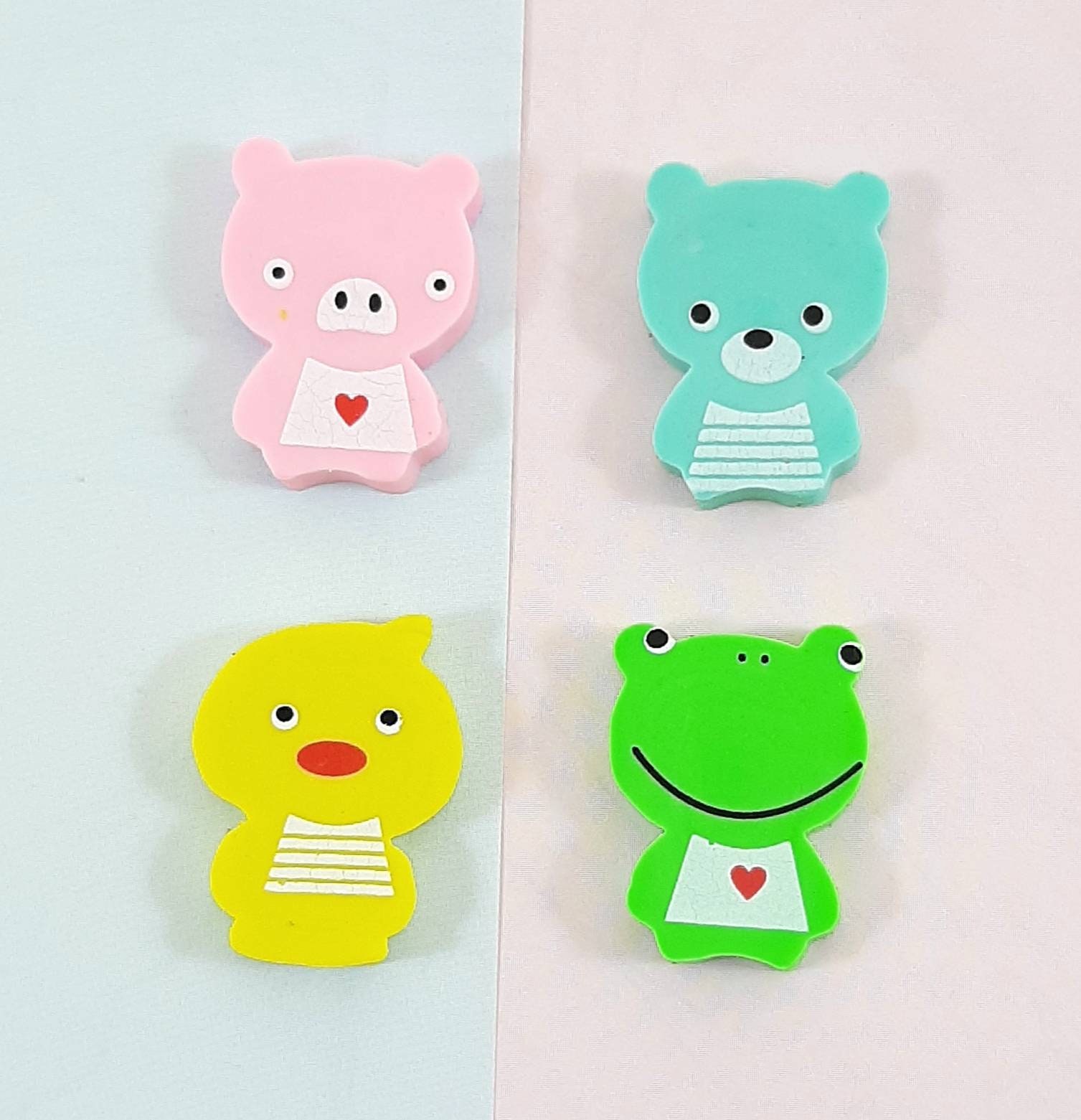 Cute Little Animal Erasers Cute Eraser Cute School Supplies Etsy