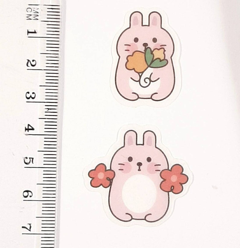Cute Rabbit Stickers Kawaii Stickers Etsy
