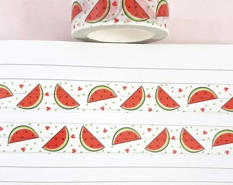 Watermelon Washi Tape, Fruit Washi Tape, Journal Supplies