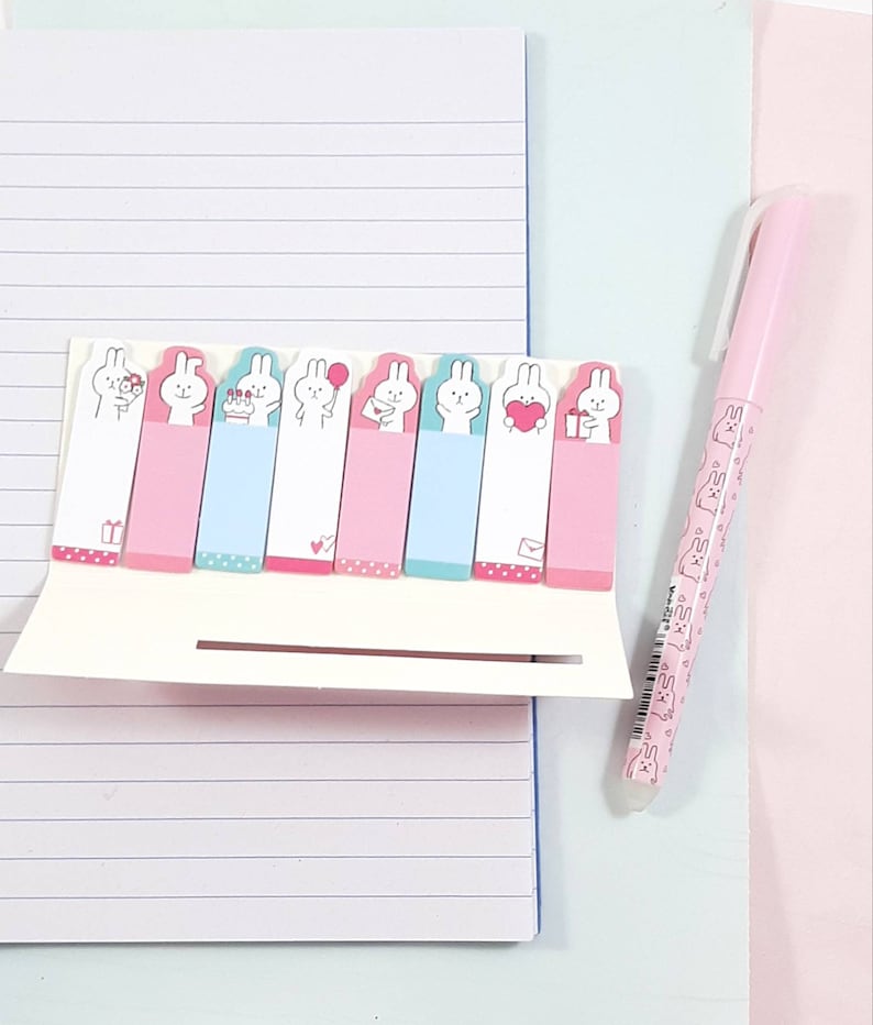 Cute Rabbit Page Markers Kawaii Sticky Notes