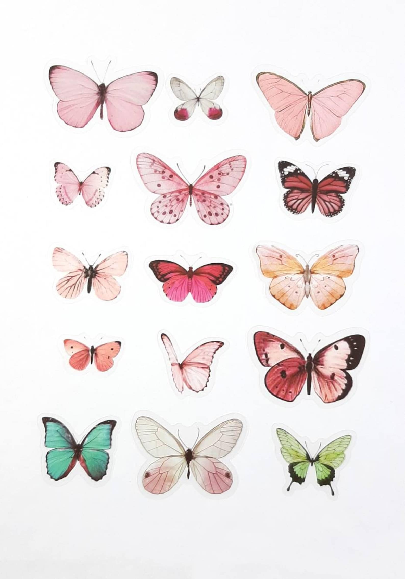 Buy Butterfly Stickers Pink Butterfly Green Butterfly Planner Online in