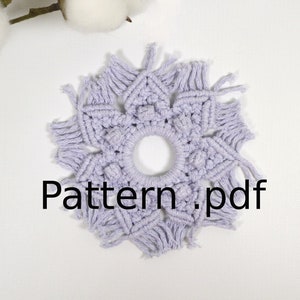 Macrame Snowflake Pattern, Step-by-step Tutorial image 1