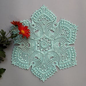 Crochet Doily Pattern, Written Instruction, Digital Download, Textured Doily