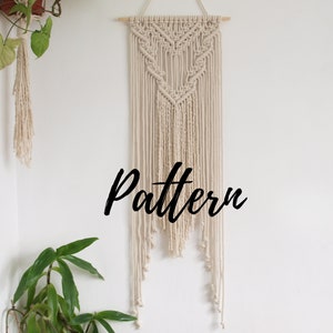 Macrame Wall Hanging Tutorial, DIY Digital Pattern PDF