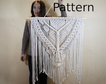 Large Macrame Wall Hanging Pattern: DIY Guide (PDF)