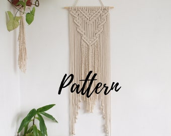Macrame Wall Hanging Tutorial, DIY Digital Pattern PDF