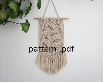 Macrame Pattern DIY, Beginner Macrame Tutorial