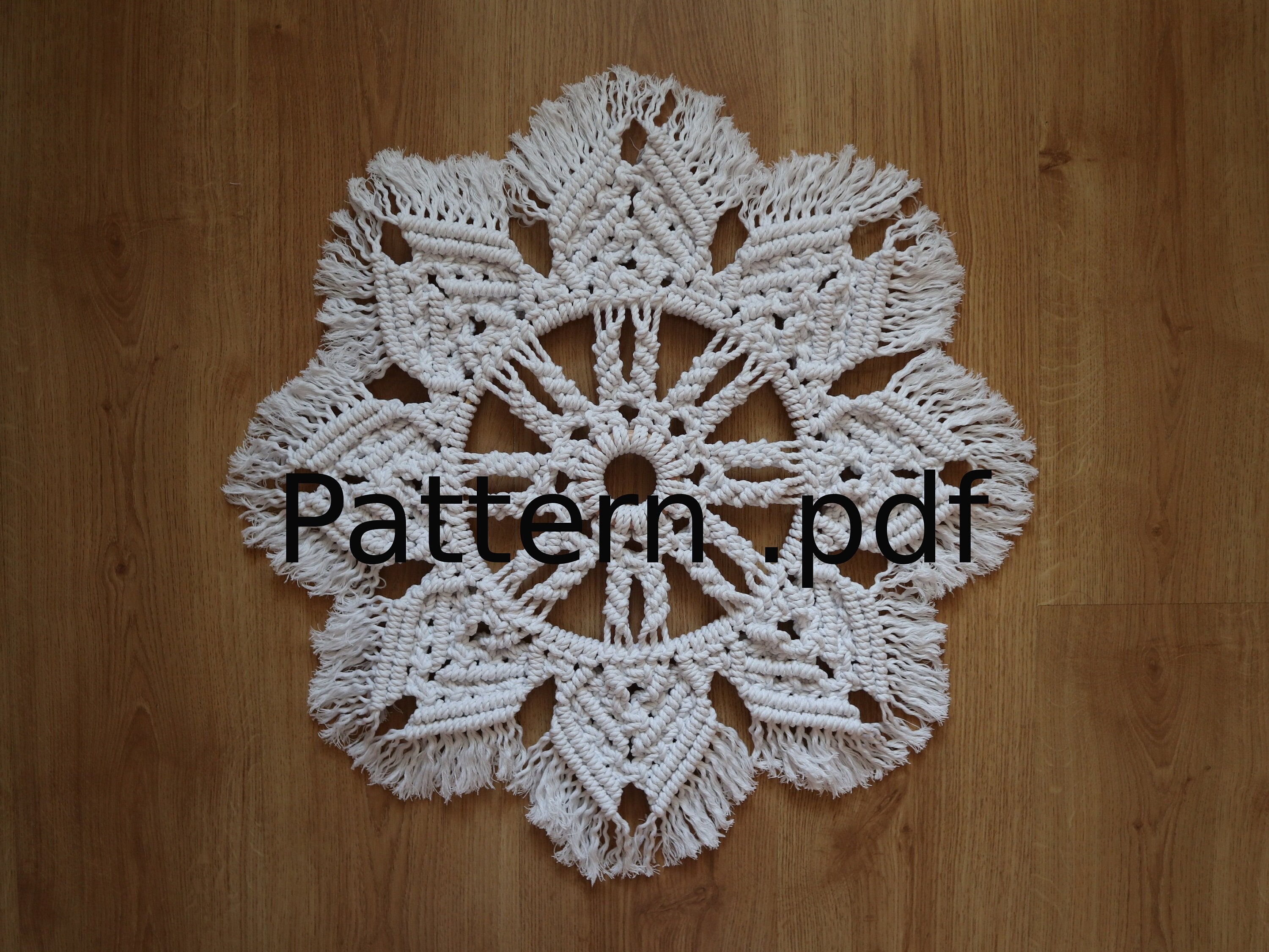 Large Macrame Wall Hanging Pattern With Photos Digital File PDF Etsy