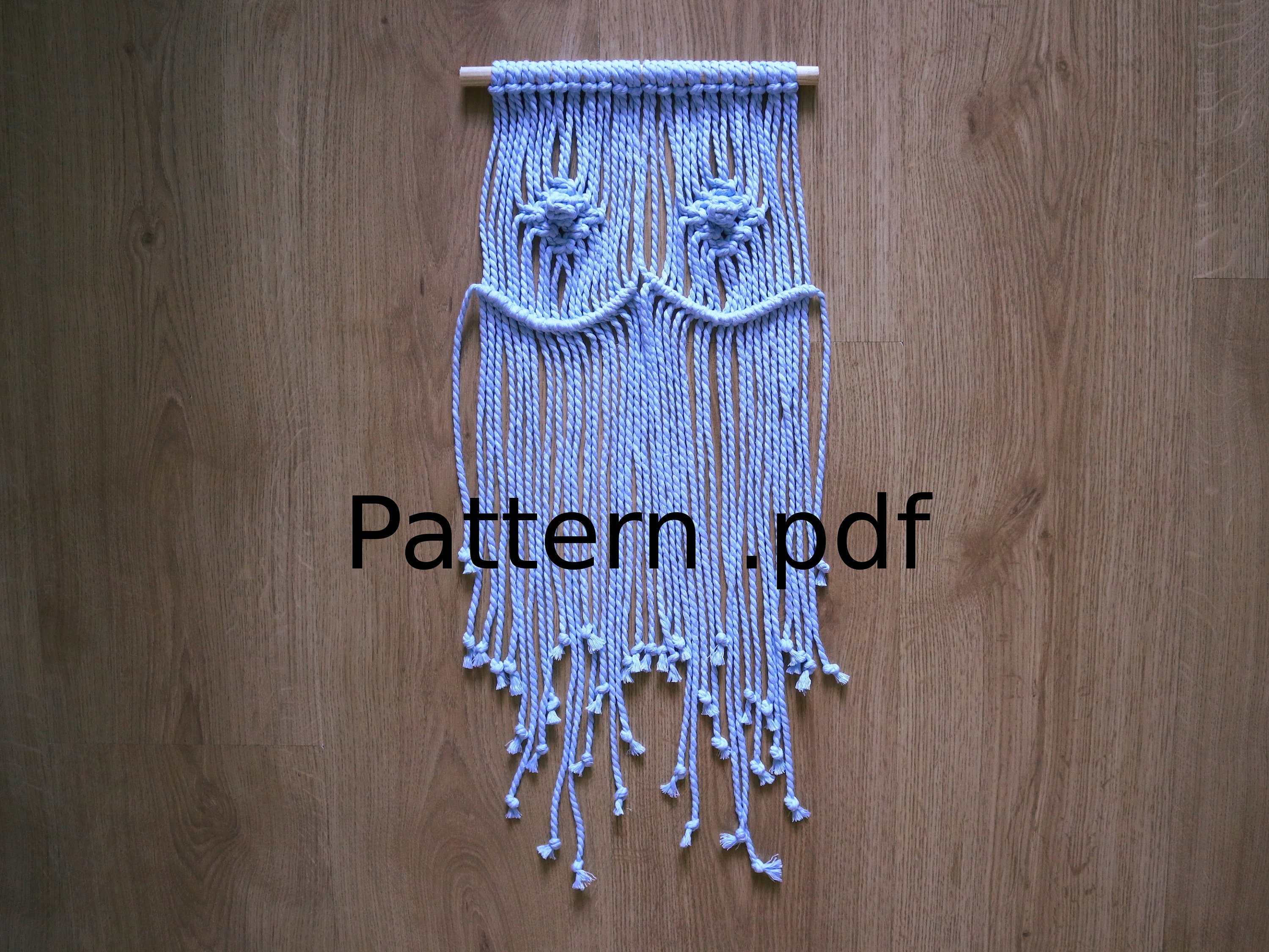 Macrame wall hanging pattern by PapuShoiPATTERNS PDF pattern Etsy