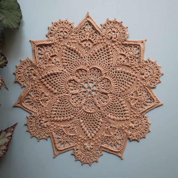 Petit modèle de napperon au crochet, modèle de crochet bricolage, instruction écrite, téléchargement numérique, modèle de crochet