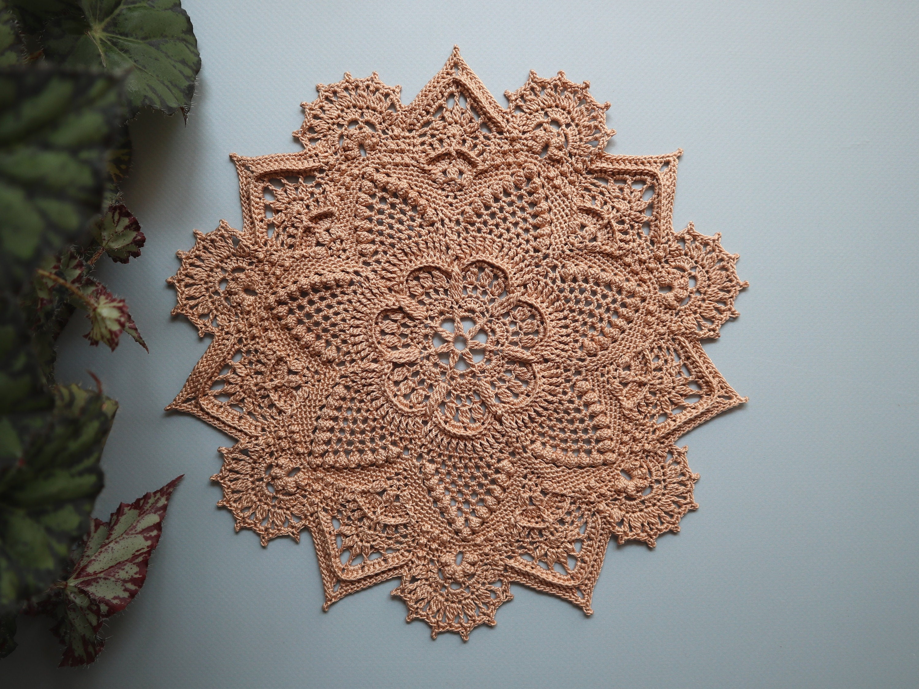 Small Crochet Doily Pattern, Crochet Pattern DIY, Written Instruction, Digital Download, Crochet Pattern