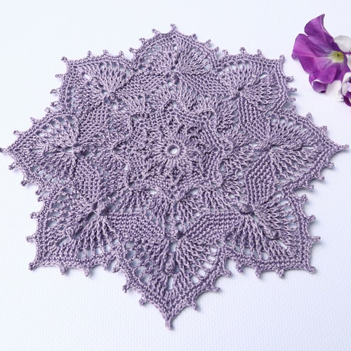 Crochet Doily Pattern Written Instruction Digital Download Etsy