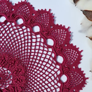 Crochet Doily Pattern, Crochet Pattern DIY, Written Instruction, Digital Download, Lace Doily