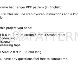 Macrame Hat Hanger Pattern, DIY Hat Holder - Etsy