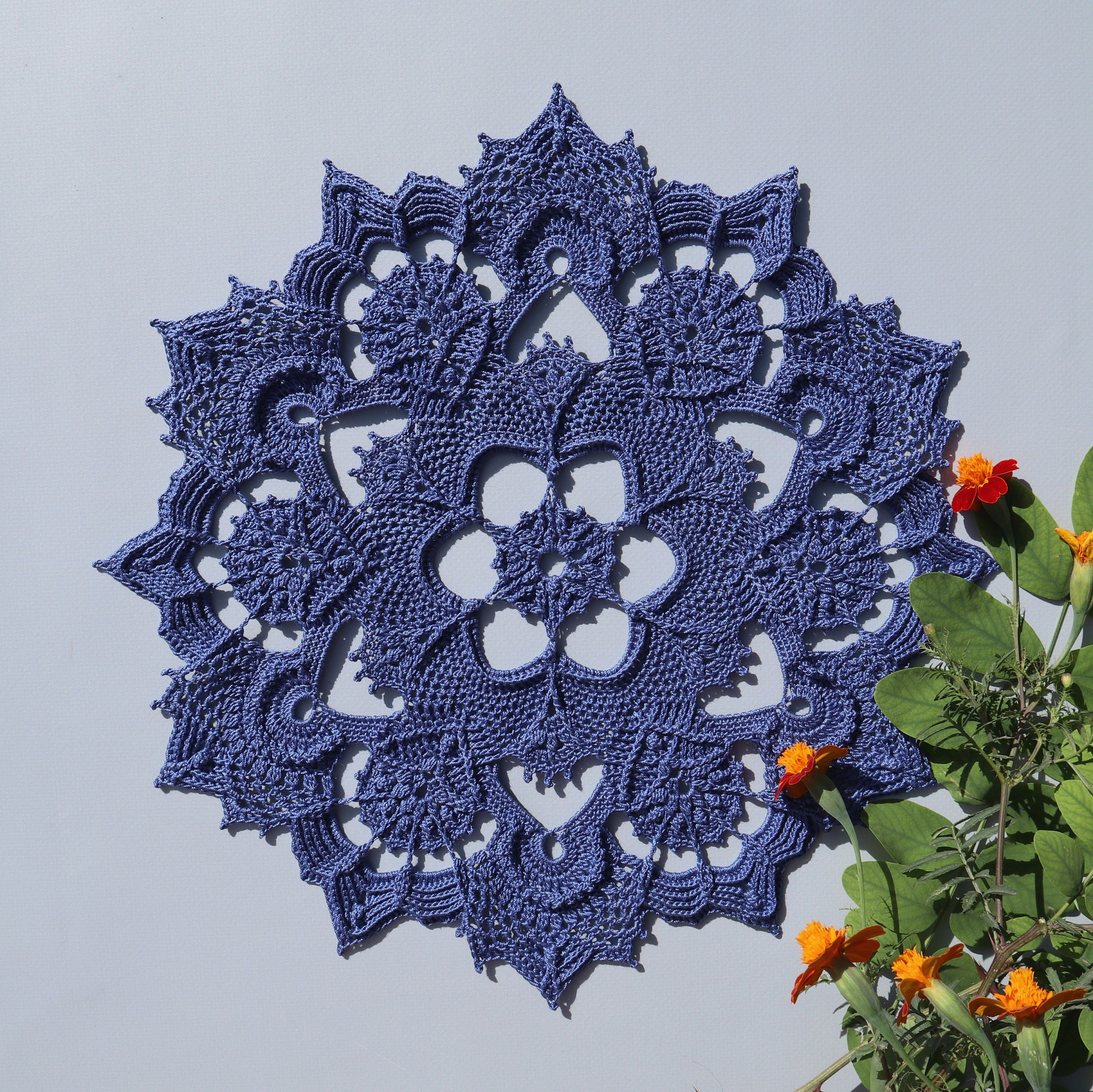 Crochet Doily Pattern, Crochet Pattern DIY, Written Instruction, Digital Download, Lace Doily