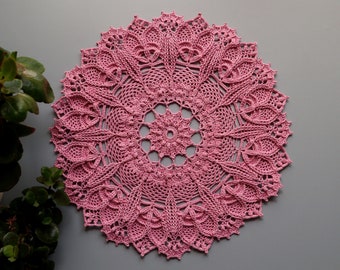 Crochet Doily Pattern, Crochet Pattern DIY, Written Instruction, Digital Download, Lace Doily, Textured Doily