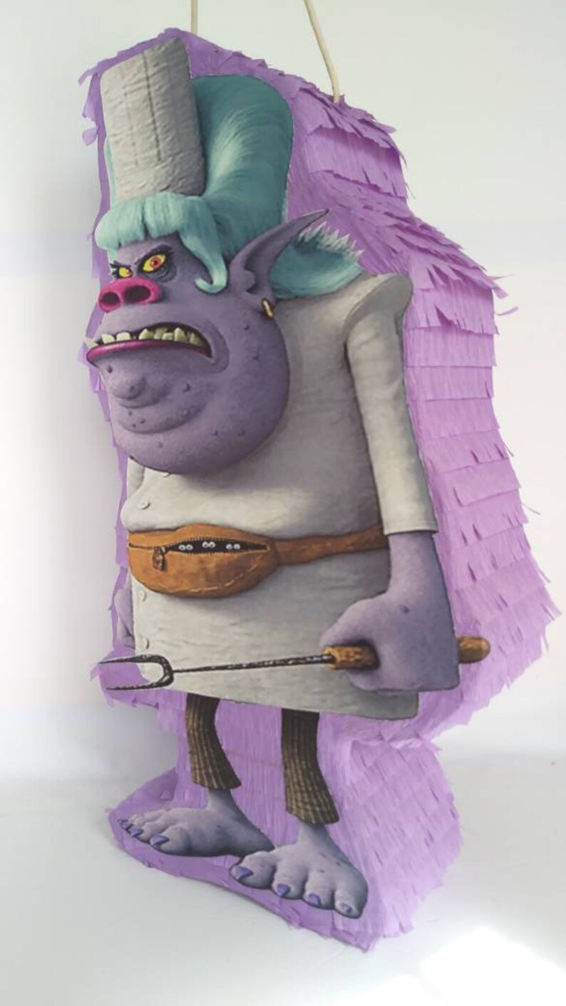 Chef Bergen Pinata From Trolls 24x14 Etsy