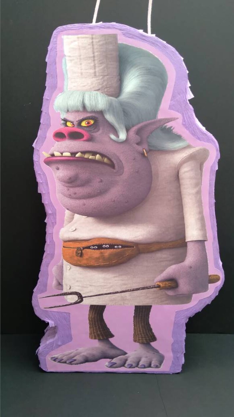 Chef Bergen Pinata From Trolls 24x14 Etsy