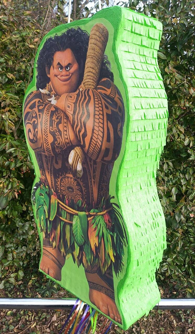 Moana Piñata o Maui Piñata o Heihei Piñata Etsy