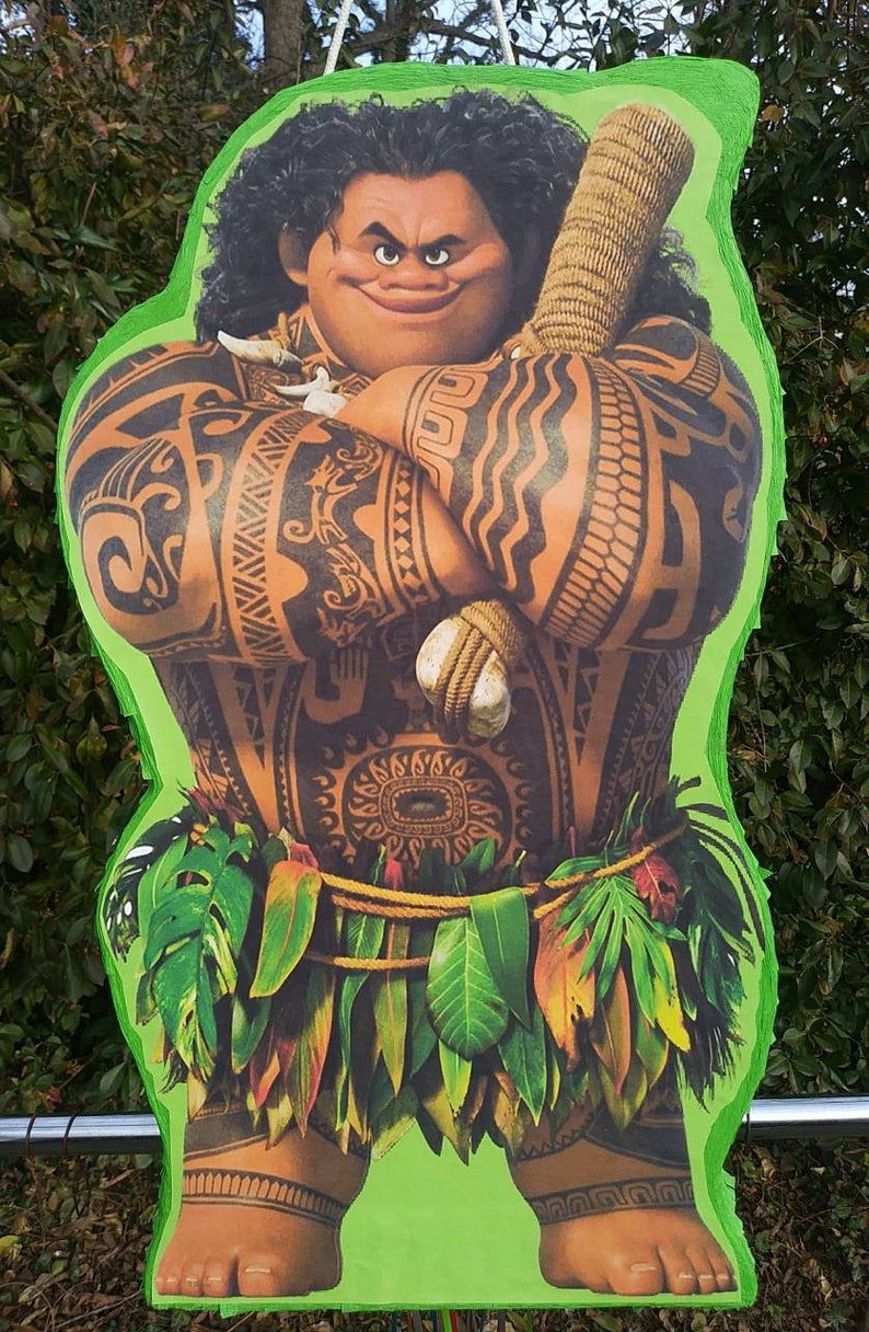 Moana Piñata o Maui Piñata o Heihei Piñata Etsy