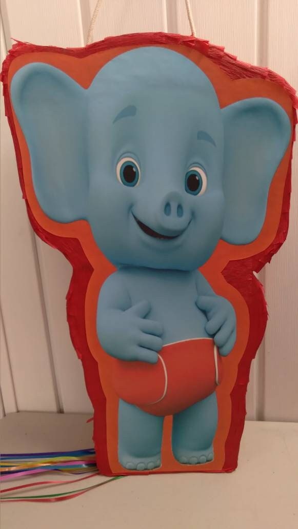 Bailey the Elephant Pinata 23x13 Word Party - Etsy Bailey the Elephant Pinata 23x13 Word Party - Etsy