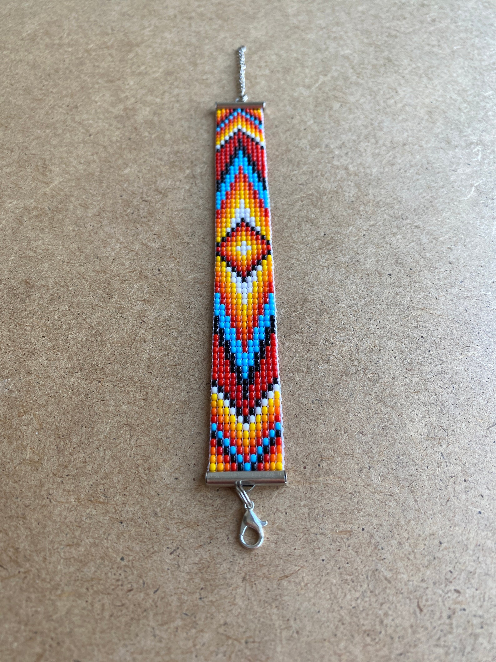 Ethnic Style Loom bead bracelet indian beadwork pattern Etsy